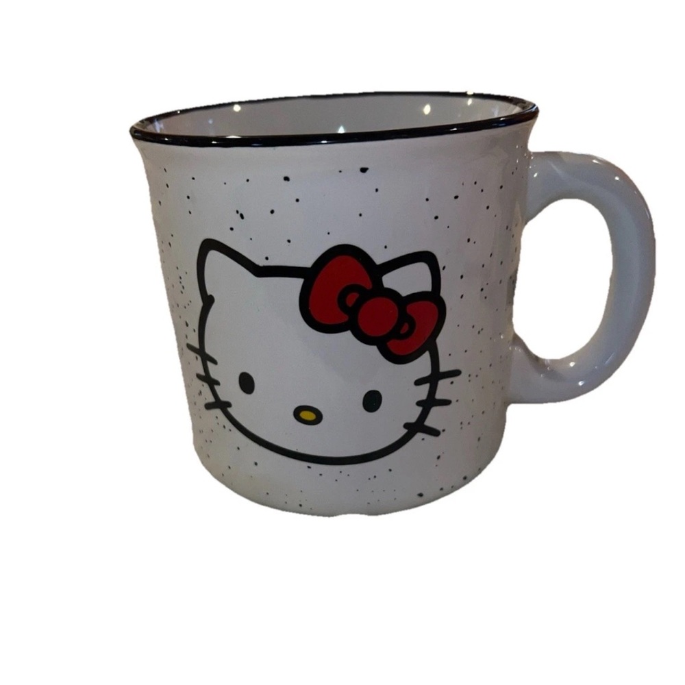 New Sanrio Hello Kitty Sparkle Red Bow Large 20 oz Ceramic Mug